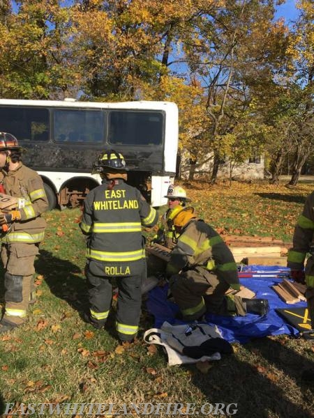 East Whiteland Fire Company personnel attending vehicle extrication training in the fall of 2016 in Montgomery County.